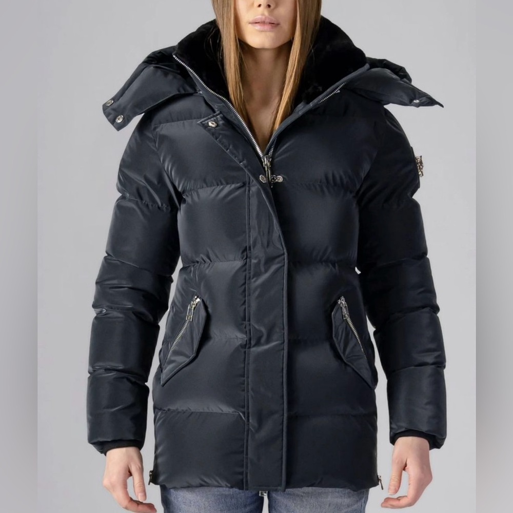 WOODPECKER WOMEN'S BUMNESTER 3/4 COAT - BLACK DIAMOND